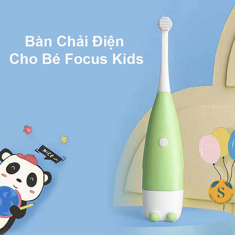 MÁY ĐÁNH RĂNG TỰ ĐỘNG KIDS - BÀN CHẢI ĐIỆN CHO BÉ [BÀN CHẢI EM BÉ]