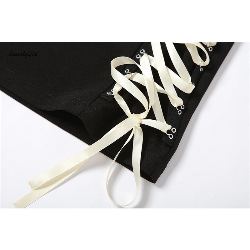 Đầm Mini Không Tay Cổ Chữ V Khoét Sâu Phối Màu Tương Phản Thời Trang 2022 Cho Nữ