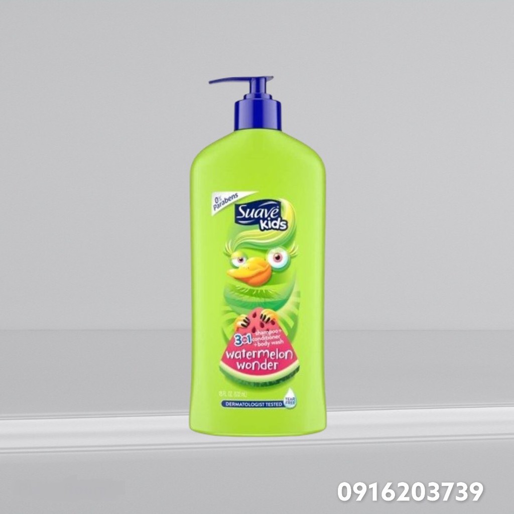 Sữa Tắm Gội cho bé Suave Kids 3in1 532ml + 1800ml