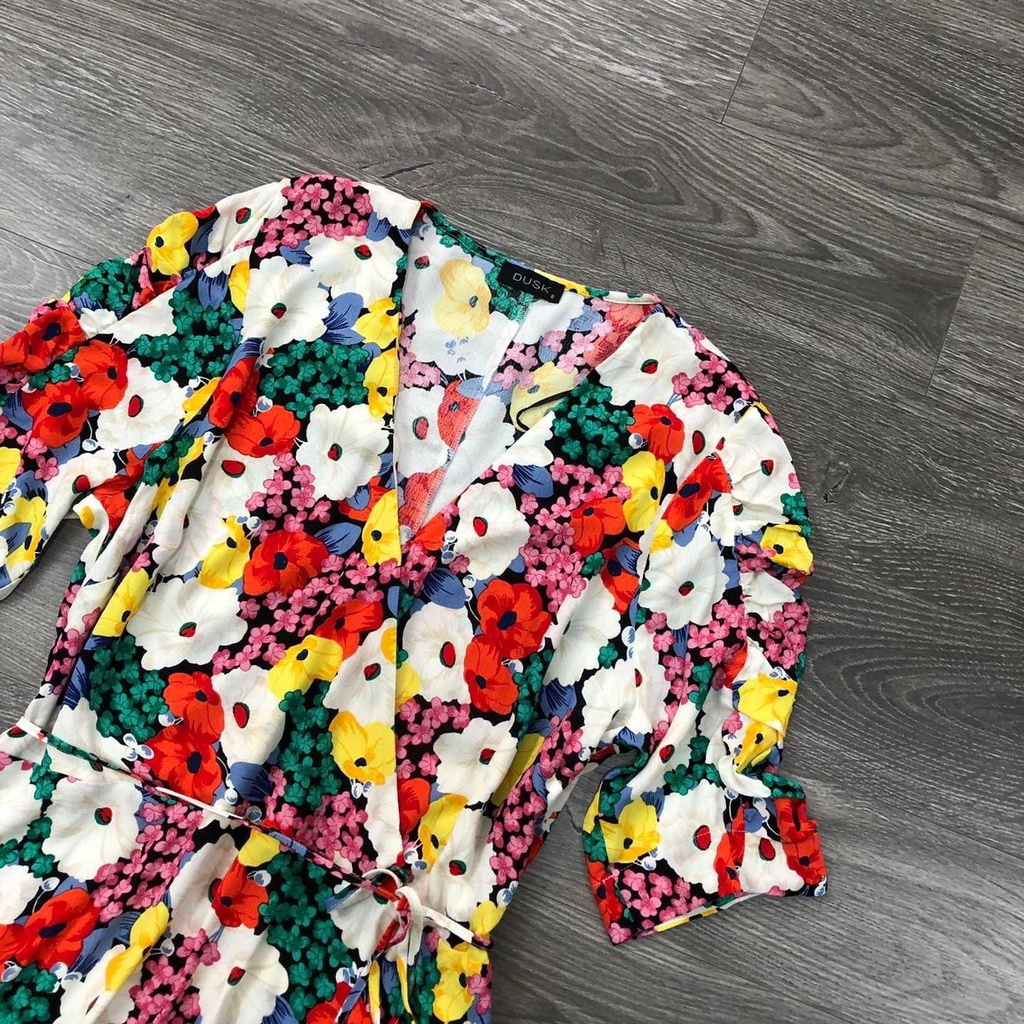 Áo floral hoa nhiều màu Kami