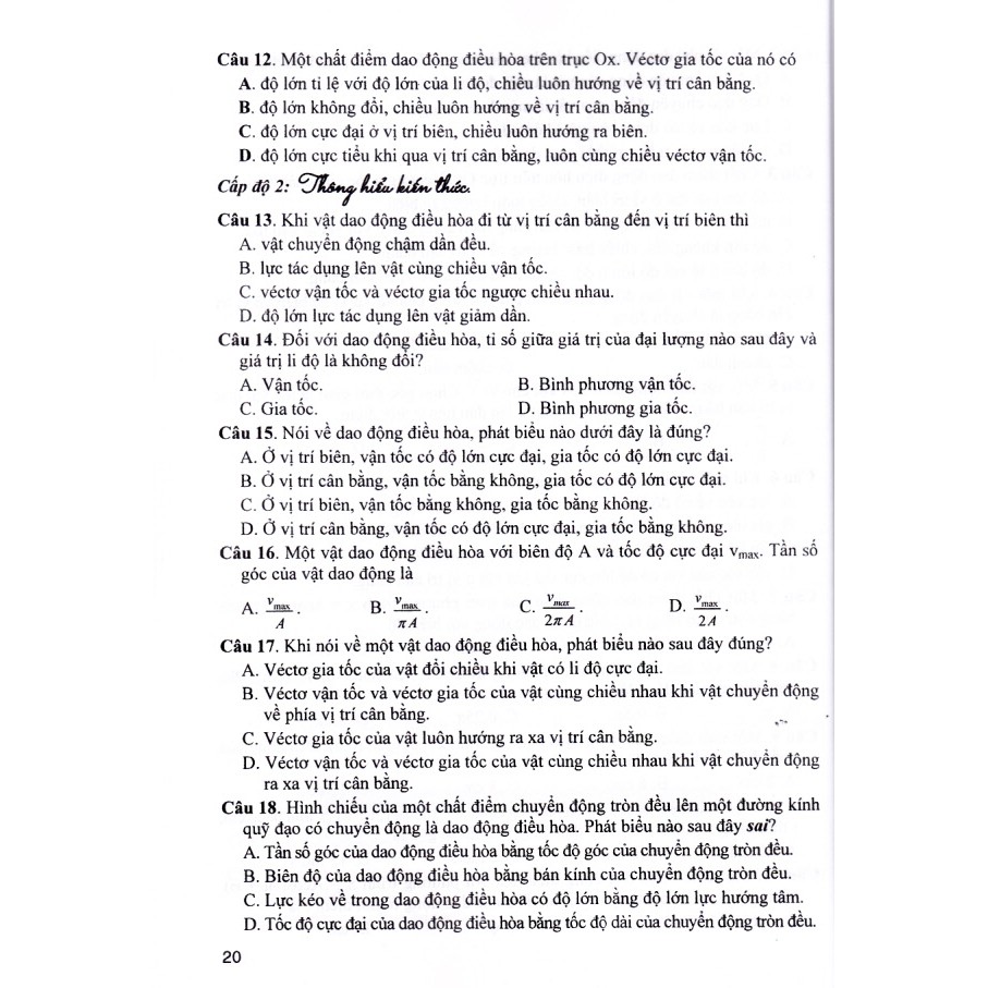 Sách - Giải chi tiết trắc nghiệm Vật lý 12 theo cấp độ.