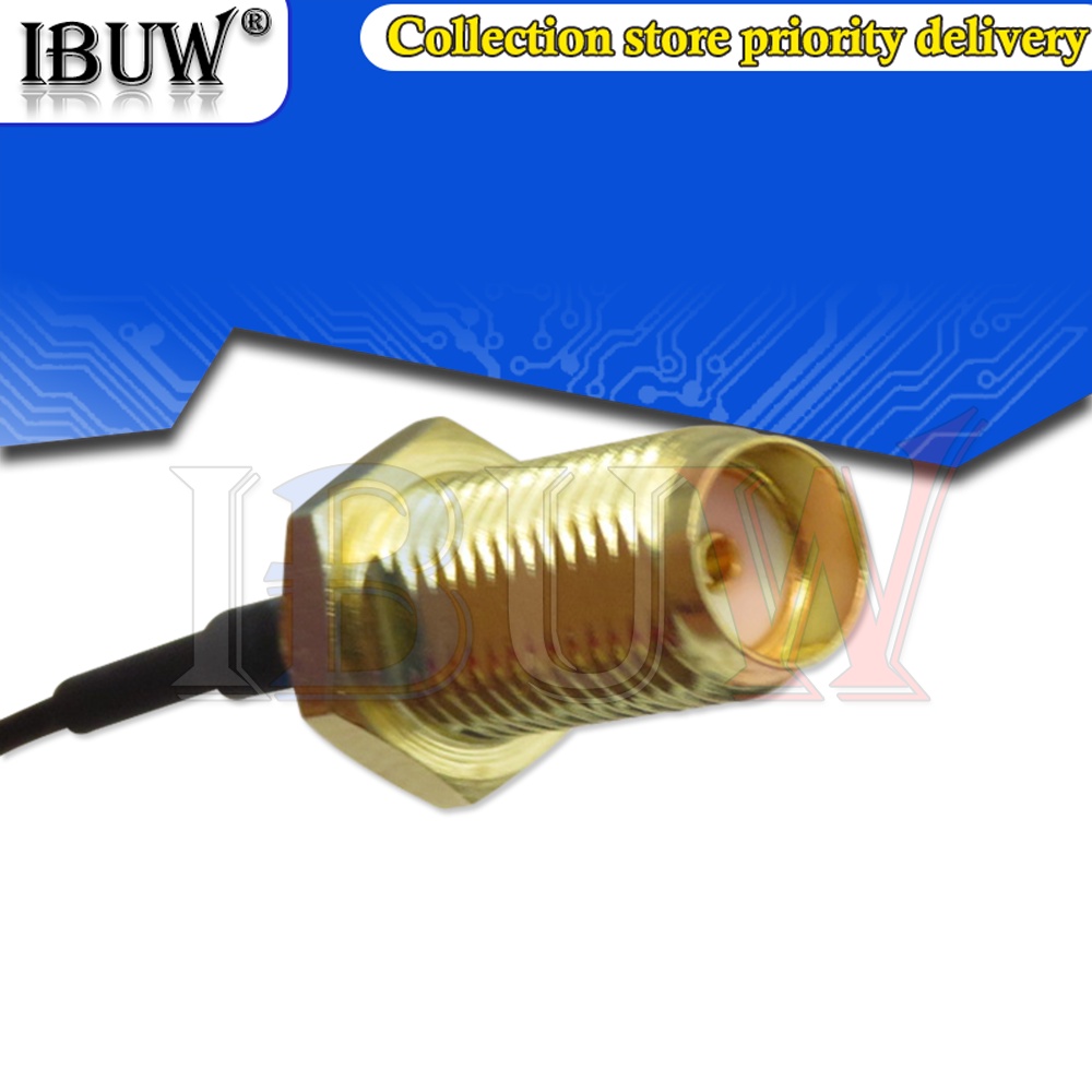 1 Ăng Ten WiFi 2.4GHz 3dBi 2.4g Cổng RP-SMA + Dây Cáp 17cm PCI U.FL IPX Sang RP SMA Đực ESP8266 ESP32