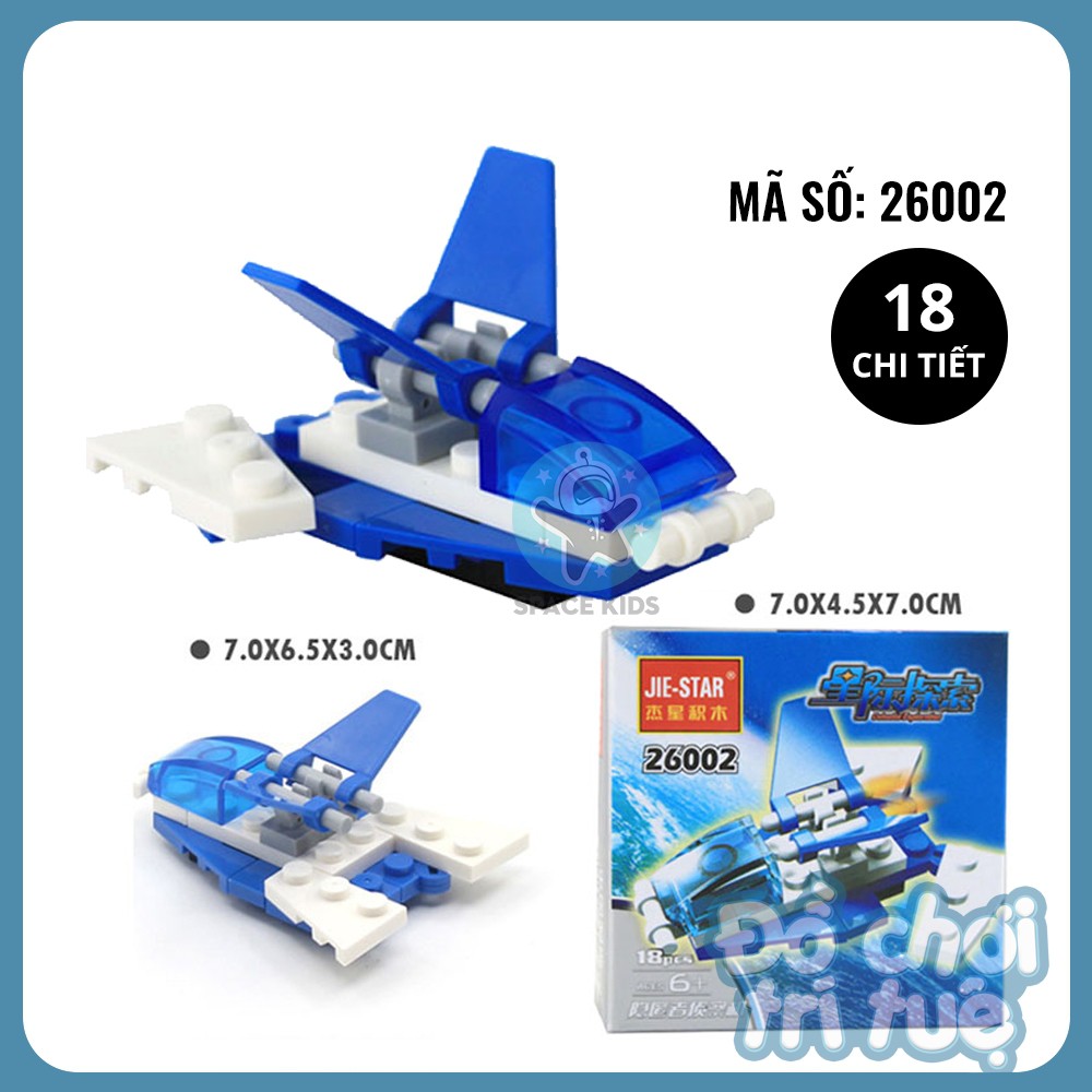 Đồ chơi Lego giá rẻ xếp hình, lắp ghép máy bay, phi thuyền từ 18 đến 28 chi tiết cho trẻ em