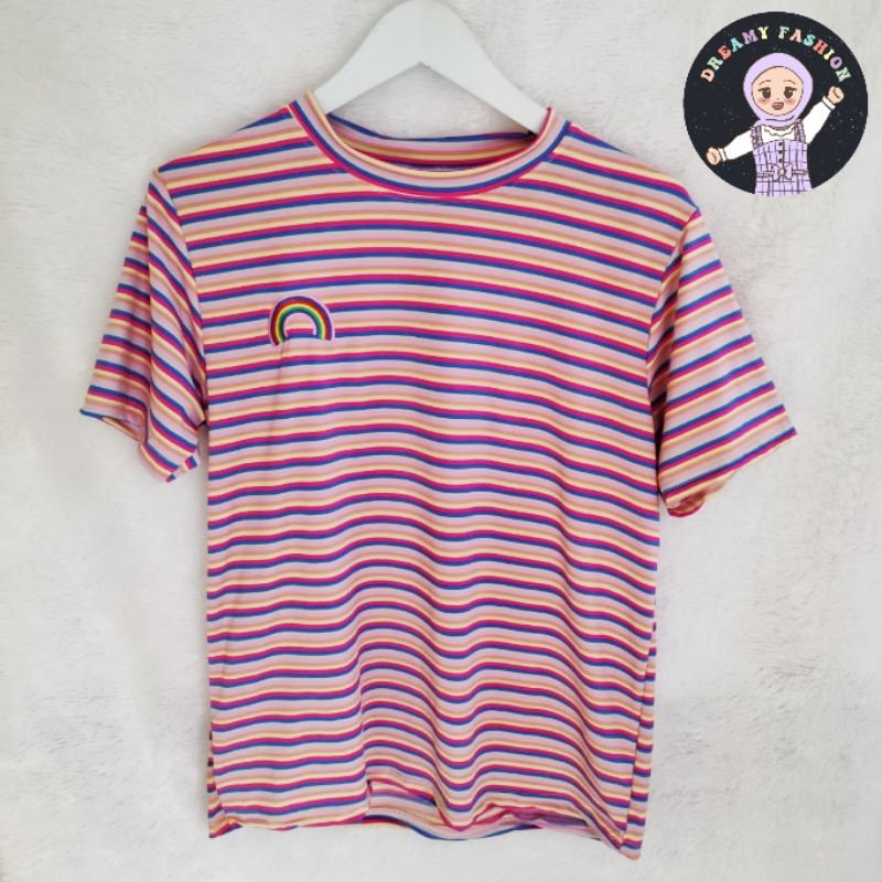 Quần áo PREMIUM PELANGI Hàn Quốc | Áo cầu vồng | Quần áo nữ | Áo sơ mi hàn quốc | Áo thun oversize thời trang cá tính dành cho nữ