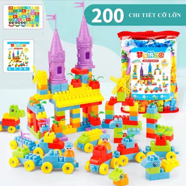 LEGO LẮP GHÉP LÂU ĐÀI, GHÉP HÌNH, LẮP GHÉP SÁNG TẠO KÍCH THÍCH TRÍ THÔNG MINH CỦA BÉ