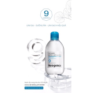 Nước tẩy trang neogence nhẹ dịu cica& b5 micellar water 300ml/100ml
