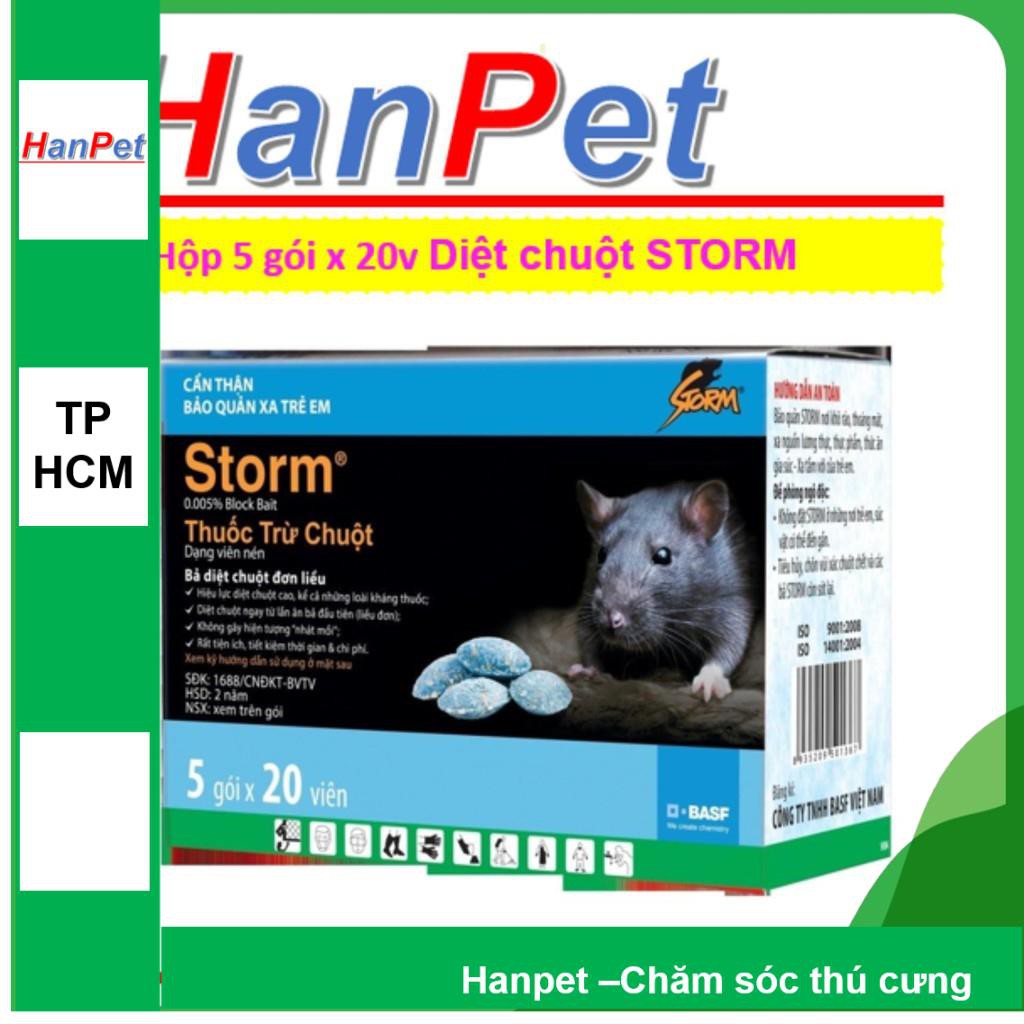 HCM- Combo 1 hộp 5 gói loại gói lớn 20 viên Thuốc Diệt Chuột Storm CHỐNG ĐÔNG MÁU - THUỐC CHUỘT  sinh học-HP10045LV