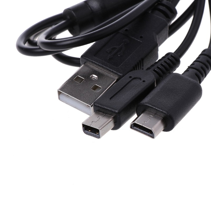 Dây cáp sạc USB hình chữ Y 2 trong 1 cho Nintendo 3DS NDSI DS Lite