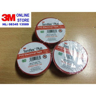 COMBO 3 cuộn BĂNG KEO ĐIỆN 3M TEMFLEX PLUS khổ 18mm x5m