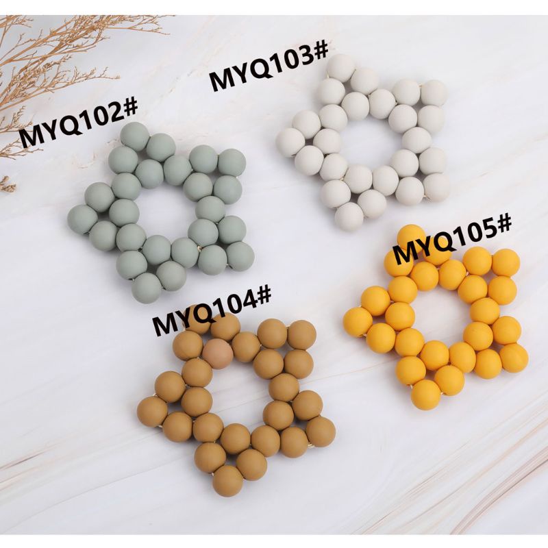 Đồ Chơi Vòng cổ Mặt Hình Ngôi Sao Bằng Silicone Không BPA Cho Bé Mọc Răng