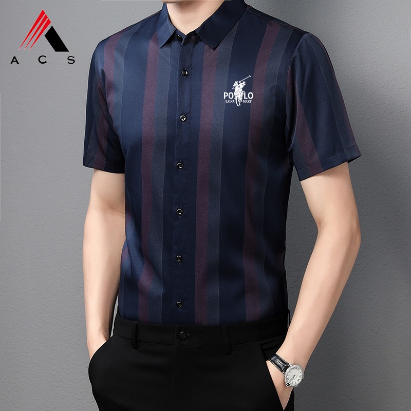 Áo Sơ Mi Ngắn Tay Thời Trang Đơn Giản Cho Nam