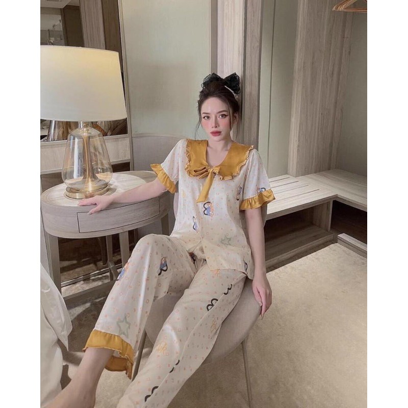 [Hàng Mới Về] Tổng Hợp Những Mẫu Pijama Lụa Bộ Ngủ Lụa Tiểu Thư Cao Cấp Đồ Ngủ Nữ