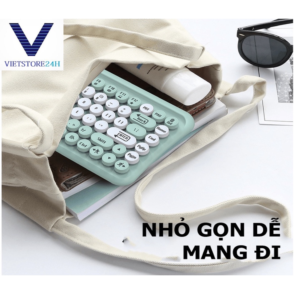 Bộ Bàn Phím Tròn Và Chuột Không Dây LANGTU LT700 dùng cho văn phòng - Màu Ngẫu Nhiên