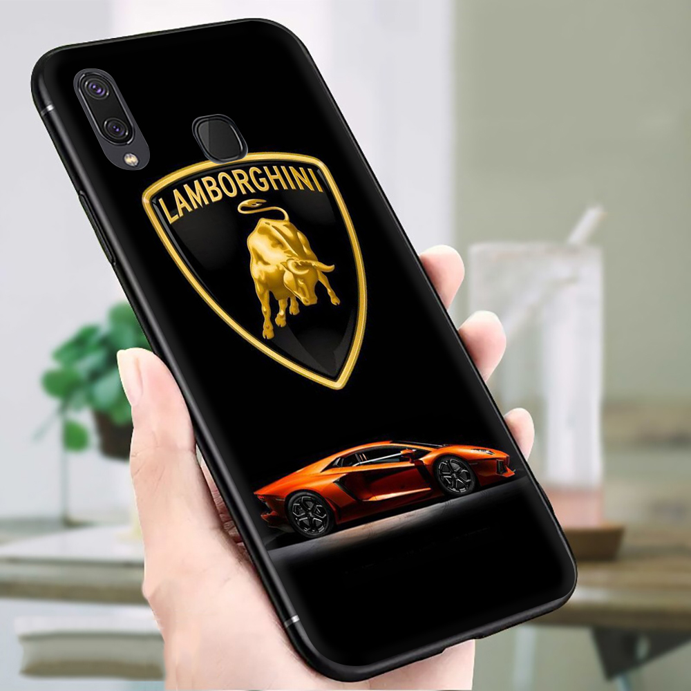 Ốp Điện Thoại Tpu Mềm Chống Rơi In Logo Lamborghini Cho Samsung A9 2018 A10 A10S A11 A20 A30