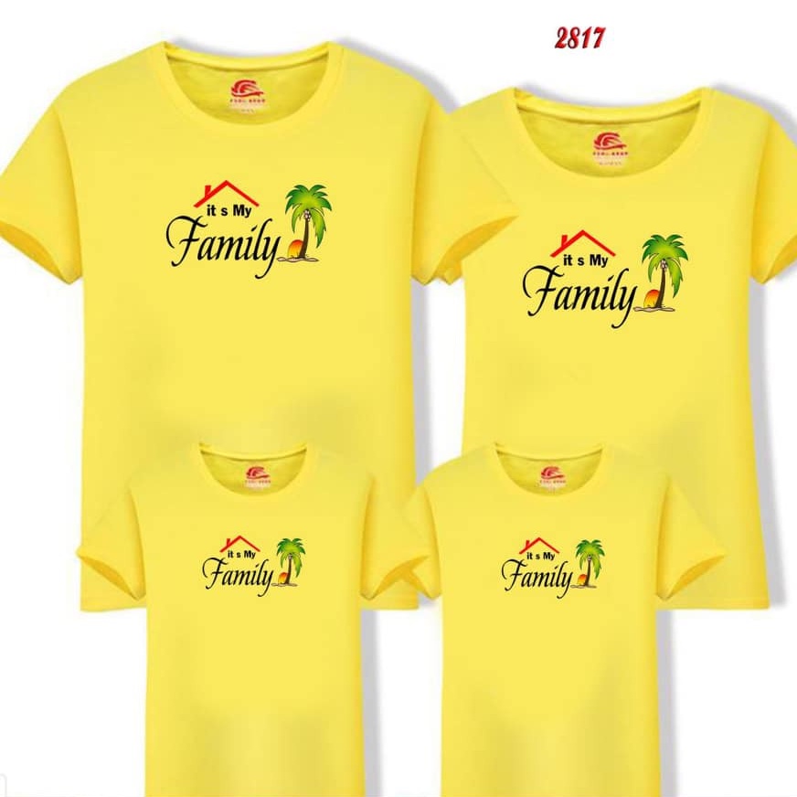 Đồ nhóm , áo đi biển , đồng phục gia đình .Chất liệu thun cotton loại 1 đủ size từ 8 đến 100kg .