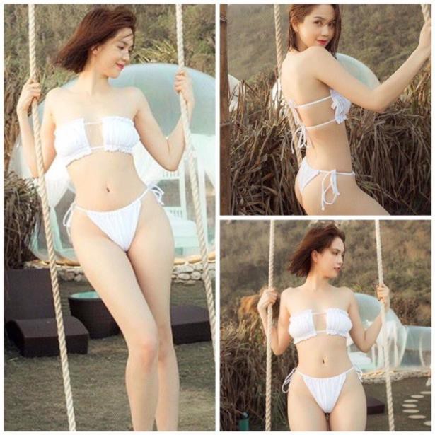 Bikini hai mảnh nhún ngực - Cực sexcy khoe dáng - Eva shop 😍