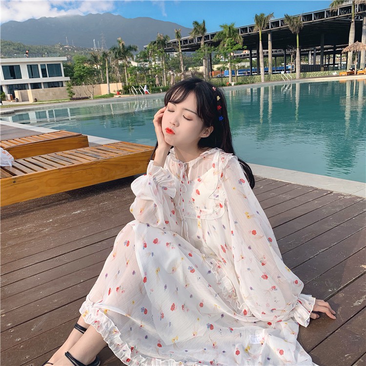 Đầm công chúa dáng dài xòe ulzzang - HÀNG ORDER - KA00041