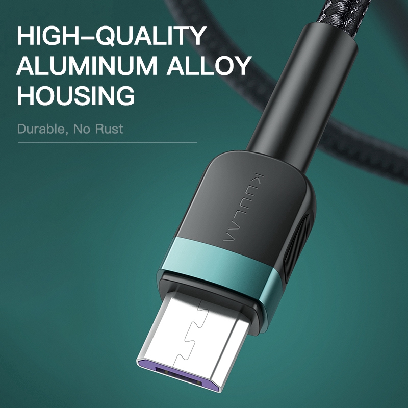 Cáp sạc nhanh KUULAA Kl-X26 Micro Usb Type-C bằng hợp kim nhôm