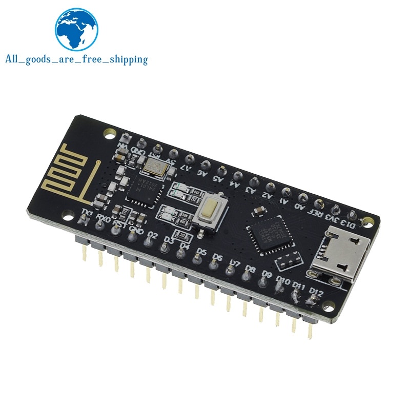 Bảng Mạch Nano Rf-Nano Cho Arduino Nano V3.0, Micro Usb Atmega328P Qfn32 5v 16m Ch340 Nrf24L01 + 2.4g