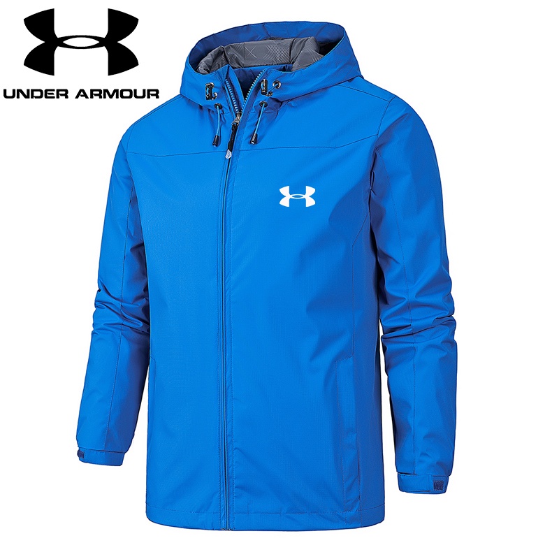 ⭐S-5xl quần áo⭐Áo khoác Under Armour có mũ trùm đầu chống thấm nước thời trang xuân thu cho bé trai