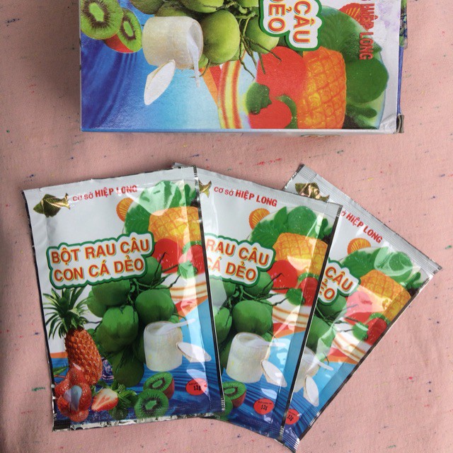 Bột rau câu con cá dẻo - 12g