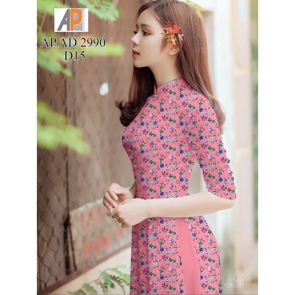 Vải áo dài hoa nhí