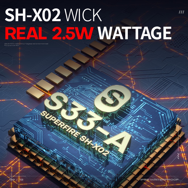 Đèn pin SUPERFIRE S33-A siêu sáng cầm tay đa năng tiện lợi