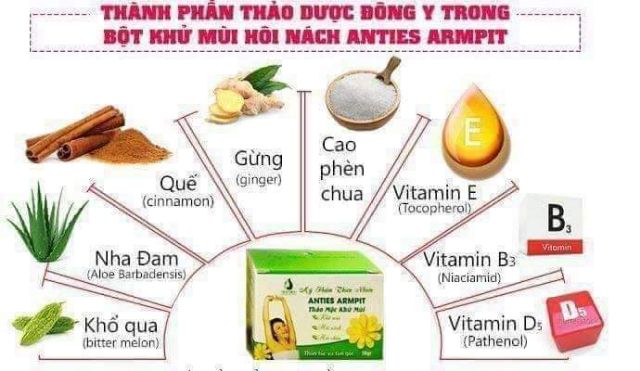 Thảo mộc khử mùi hôi nách Ngân Bình