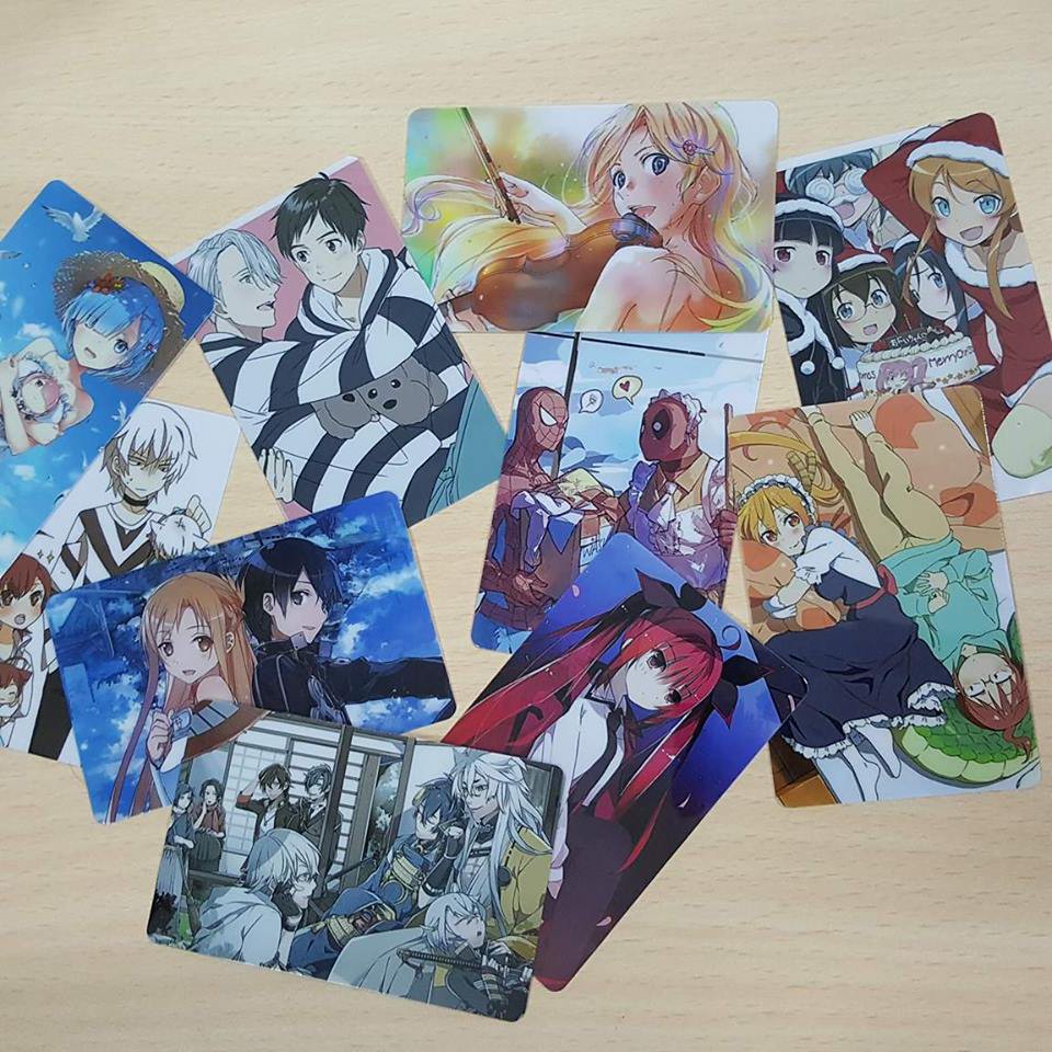 Sticker thẻ nhựa chống nước anime Oreimo