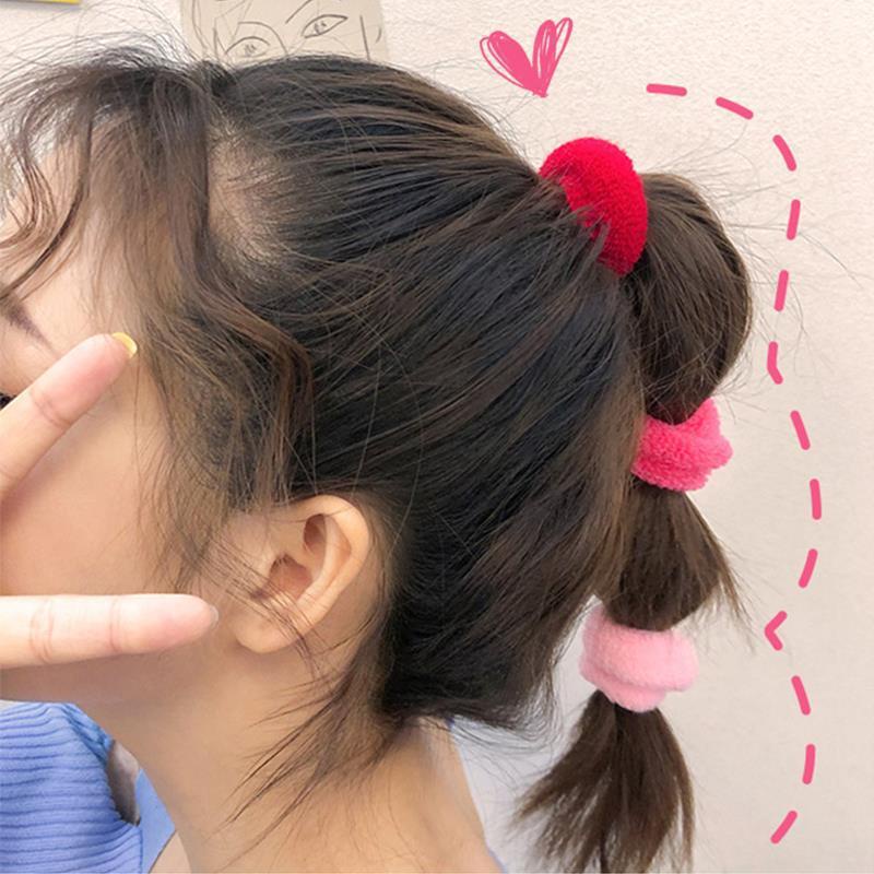 Dây buộc tóc màu kẹo đơn giản phong cách Hàn Quốc dễ thương chất lượng cao không đau cho bé gái