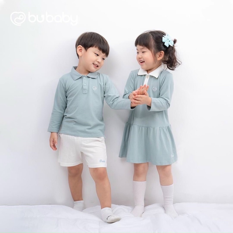 Váy Dài Tay Ponie Bu baby, Đầm Polo Bé Gái