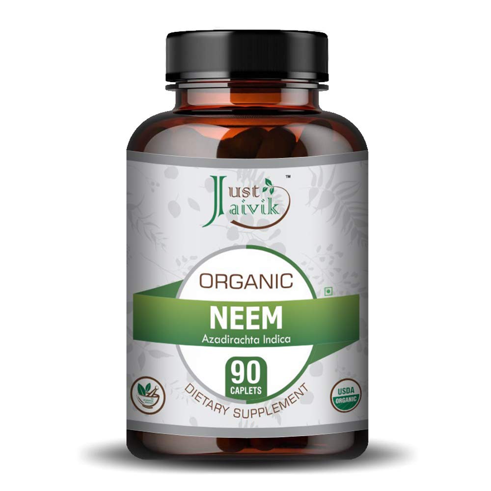 Just Jaivik Neem 750mg - Sạch mụn, đẹp da, nuôi dưỡng và bảo vệ làn da