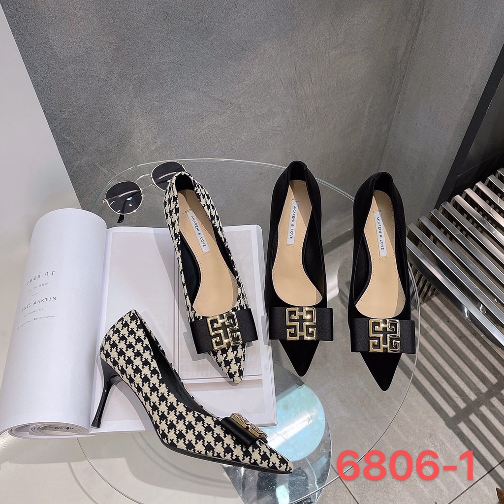 Giày thời trang nữ QBEL ❤️FREESHIP❤️ Giày công sở cao gót da mềm mũi nhọn, gót nhọn phong cách Hàn Quốc cao 7cm 6806-1