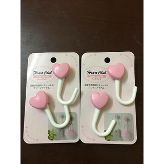 Set 2 móc hút chân không hình trái tim