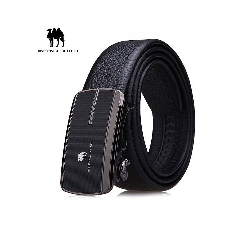 Thắt lưng nam da bò nguyên chất mặt khóa tự động hợp kim cao cấp