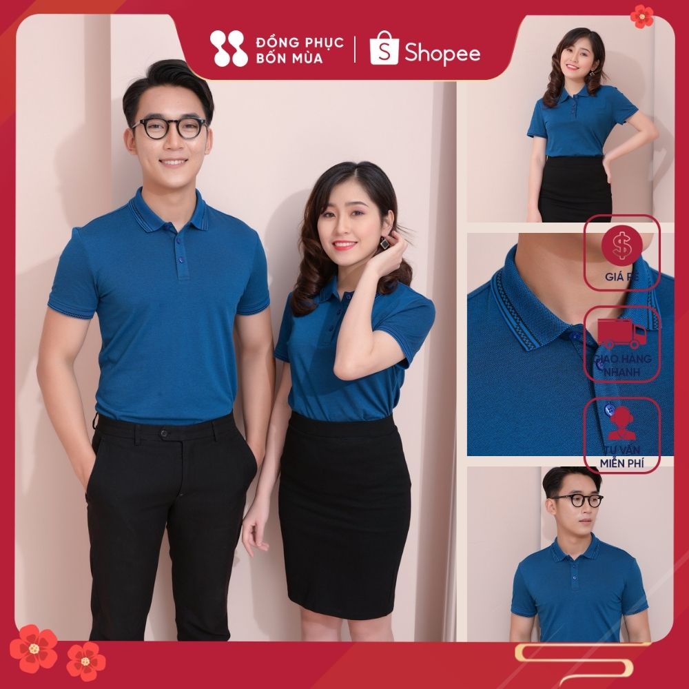 Áo Polo Nam Cotton Cao Cấp, Basic Sang Trọng Lịch Lãm cổ Đức sẵn hàng tại shop