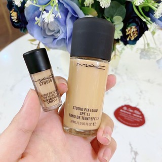 | Mini | Kem nền tone 18 MAC Studio Fix Fluid foundation SPF 15