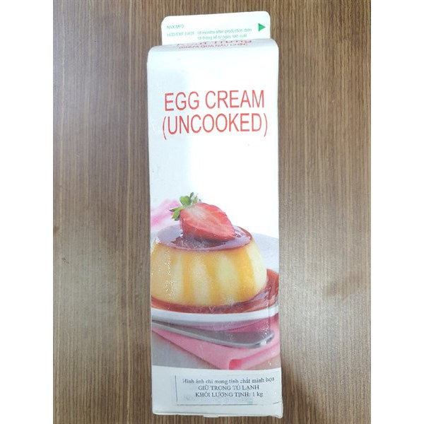 Kem trứng làm bánh ⚡ GIÁ SỐC ⚡ kem Eggcream egg cream nhất hương 1KG làm nhiều món bánh, các món tráng miệng, nấu ăn