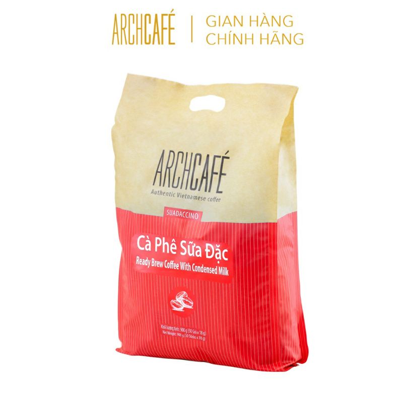 bịch cà phê sữa đặc archcaffe' 50 gói 18g