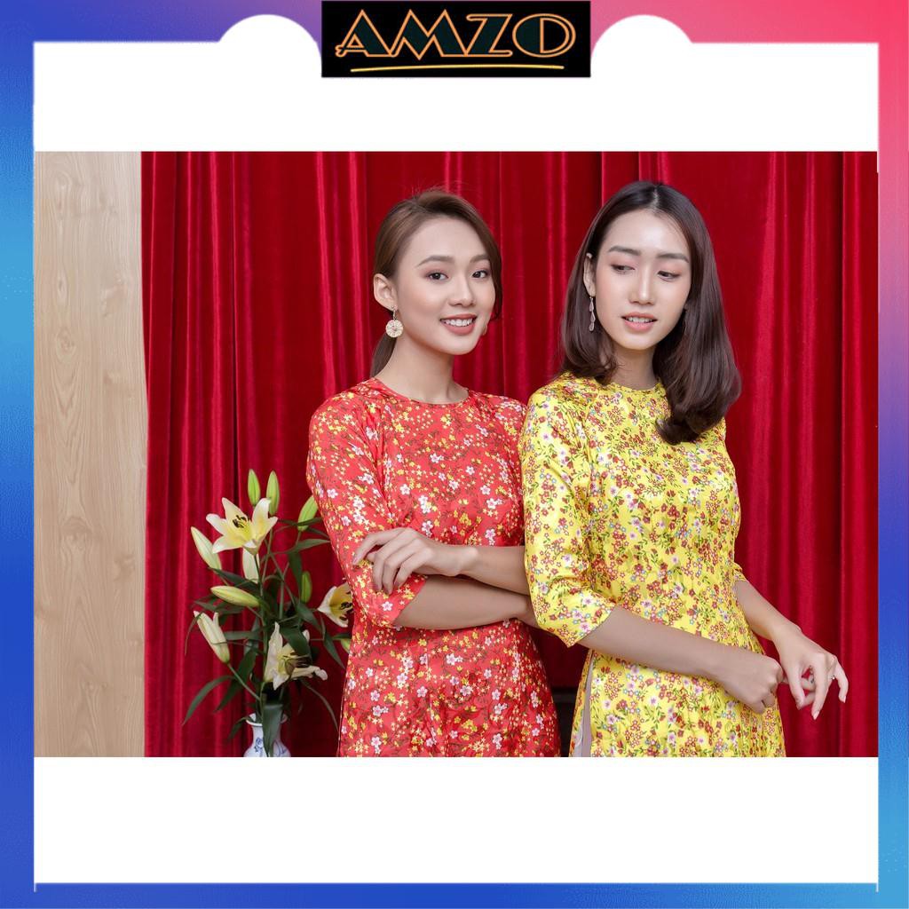 Áo Dài Nữ, Áo Dài Hoa Nhí May Sẳn Chất Gấm Cao Cấp, Hàng Thiết Kế, Form Dáng Chuẩn Giúp Tôn Lên Vẻ Đẹp Của Phái Đẹp. | BigBuy360 - bigbuy360.vn