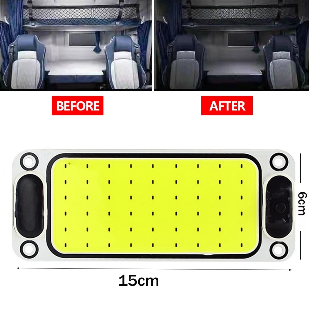 Đèn Led COB 12V / 24V Siêu Sáng Có Công Tắc Dành Cho Ô Tô