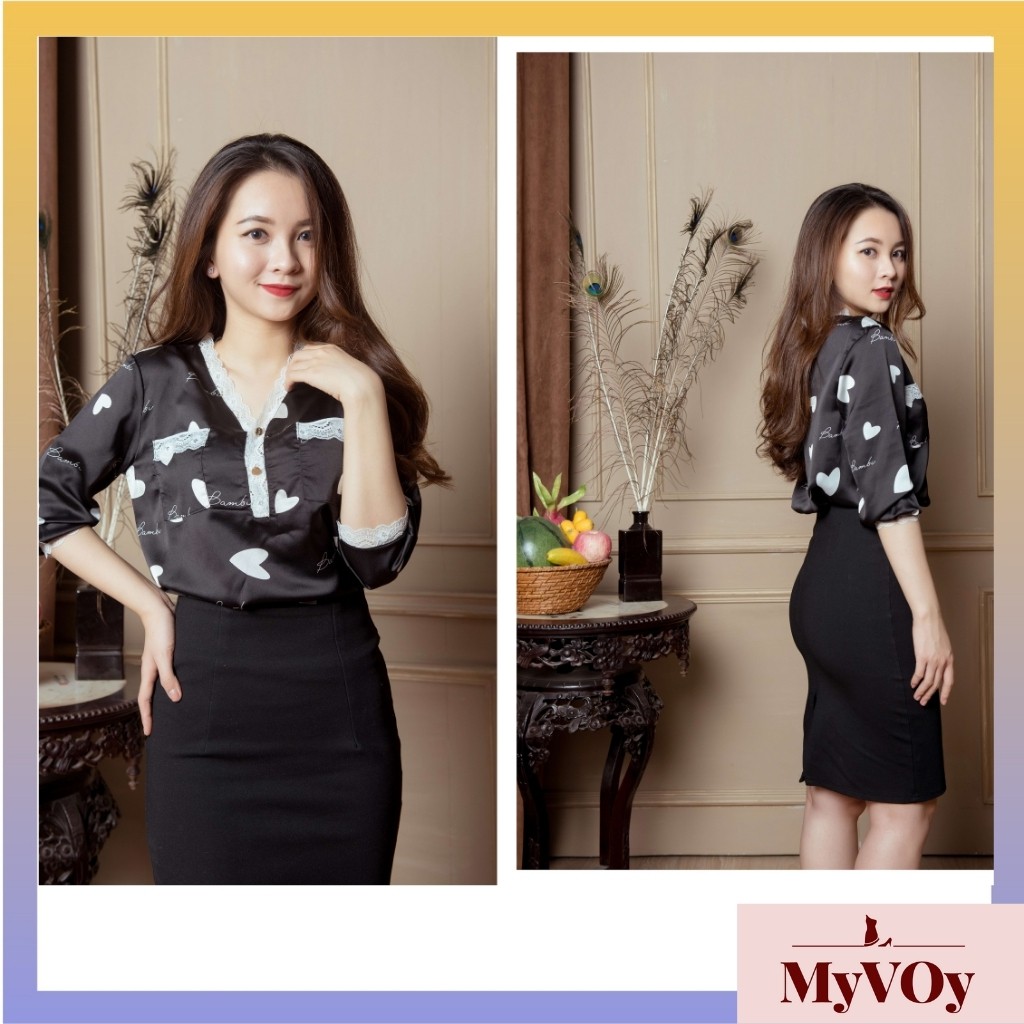 Áo sơ mi nữ công sở dài tay lụa hàn quốc cao cấp - MV 08 Silk