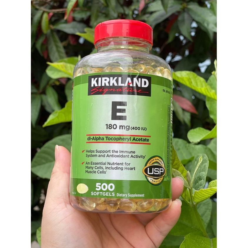 Vitamin E 400 IU 500 Viên Kirkland Của Mỹ - duy trì sức khỏe tim mạch. duy trì sức khỏe tim mạch