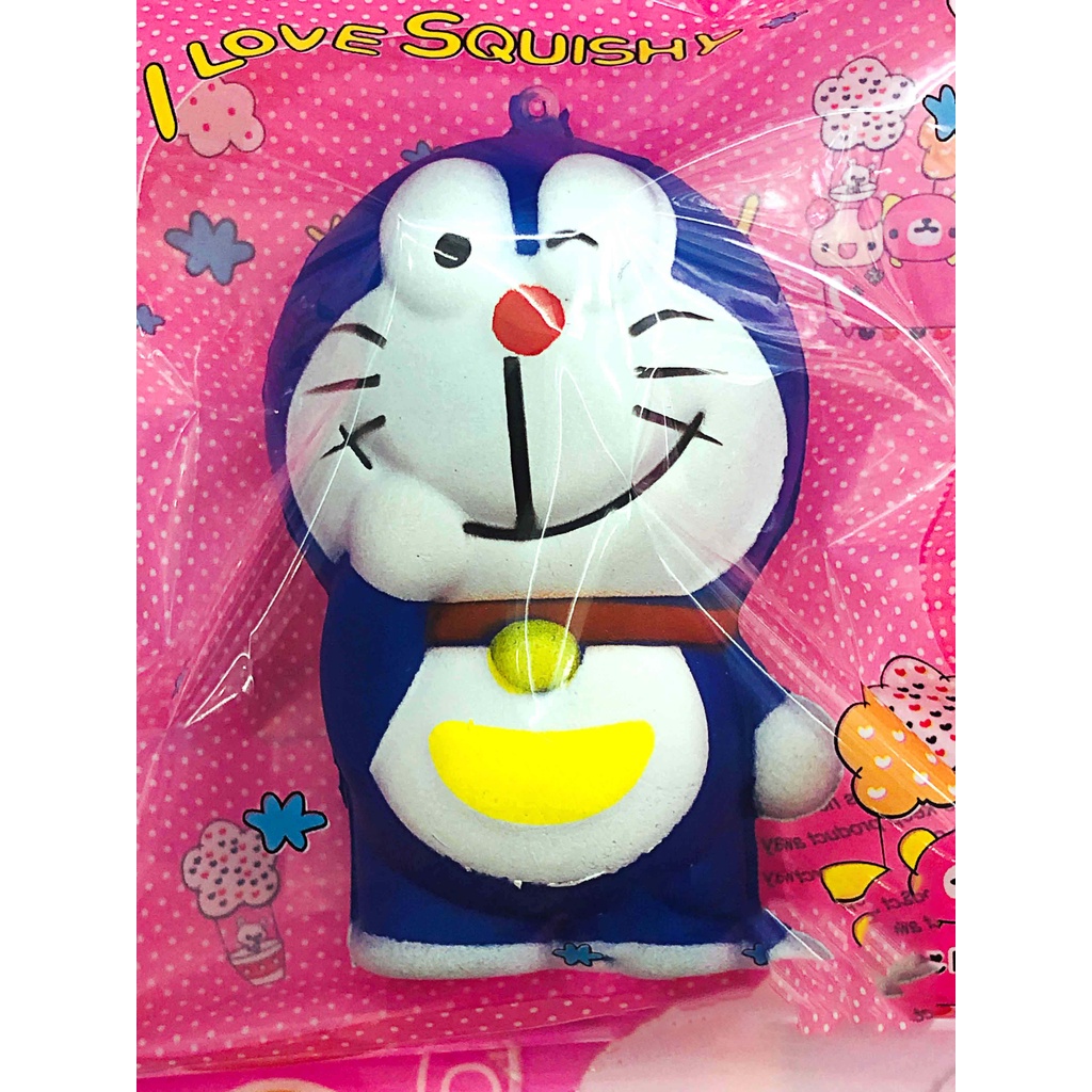 Squishy Lớn JUMBO Hình đô rê mon doremon cười mỉm Đồ Chơi Xốp Giảm Stress Hình mềm mịn dễ Thương đàn hồi Cho Bé