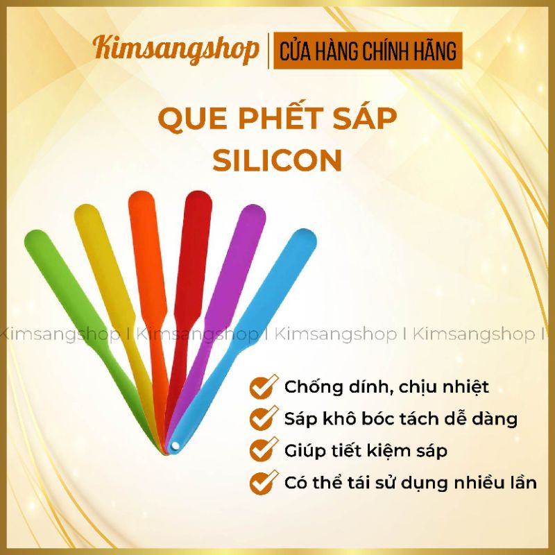 Que Phết Sáp Silicon Chống Dính Siêu Bền, Tái Sử Dụng Nhiều Lần