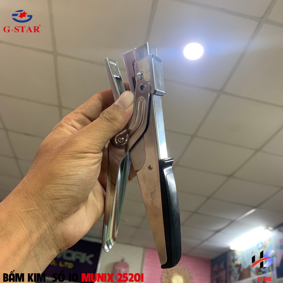 Bấm kim số 10 dạng kìm cao cấp Ấn Độ Munix 25201 - Học Sinh Store