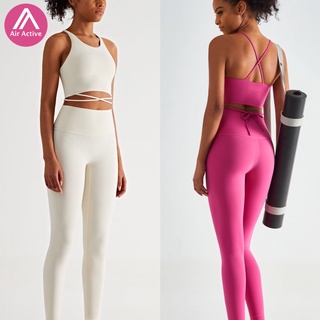 Airactive set đồ thể thao nữ set đồ tập gồm bra + quần bó legging + áo thun thể thao cho nữ