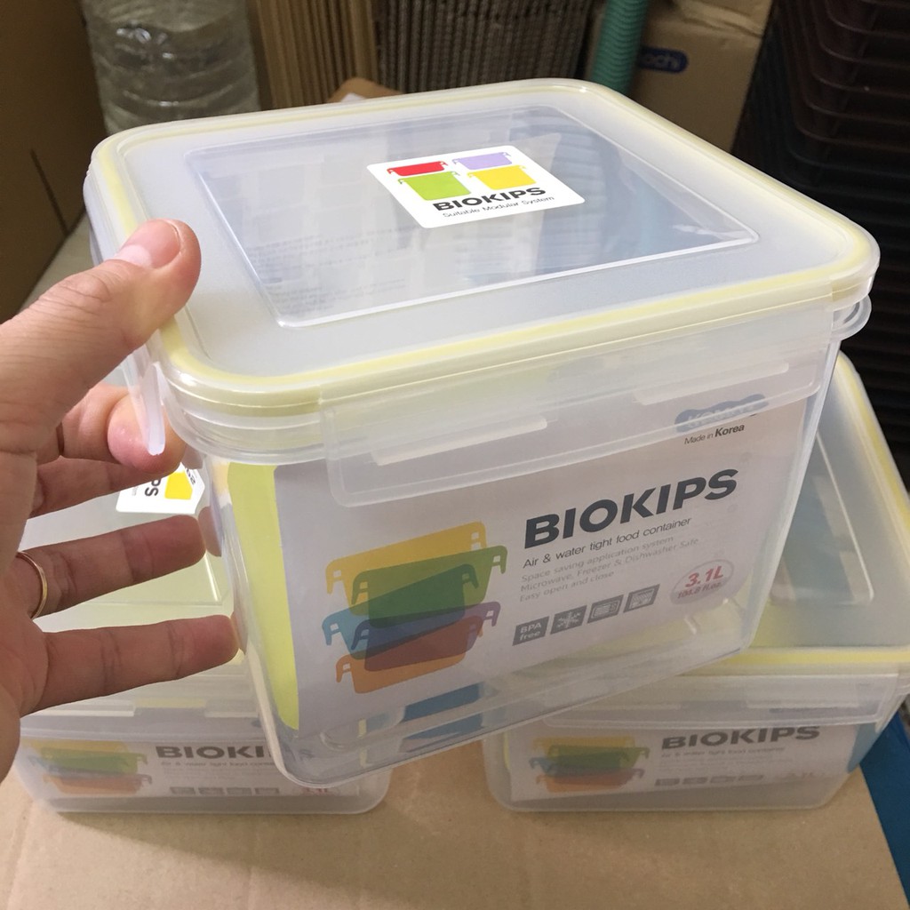 Hộp Nhựa Vuông Komax Hàn Quốc 3.1L, 1.1L, 300ml Chất liệu an toàn cho sức khỏe, dùng lò vi sóng