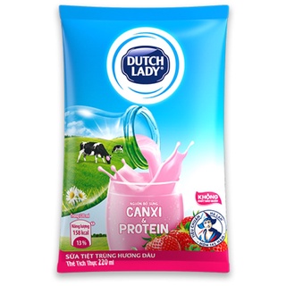 Sữa bịch Cô Gái Hà Lan -Dâu 220ml(48b/thùng)