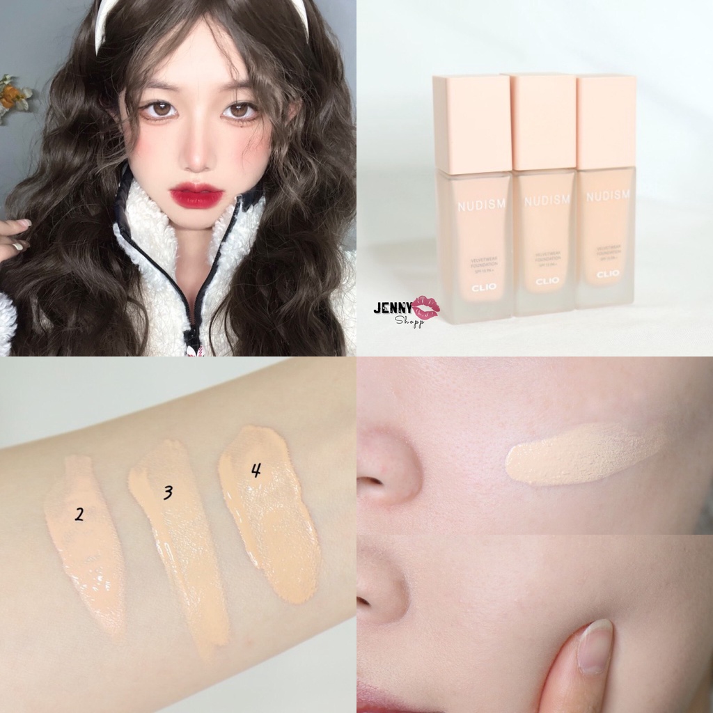 Kem Nền Clio Nudism Velvetwear Foundation